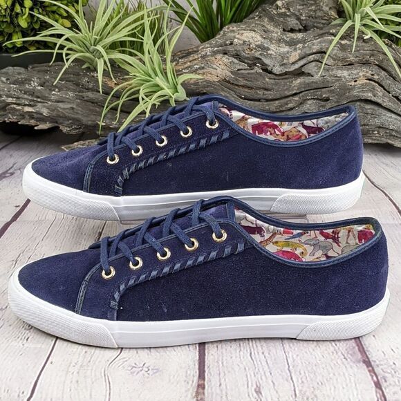 Jack Rogers Carter Suede Lace Up Water Resistant Sneakers - Picture 4 of 10